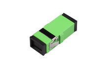 Carica l'immagine nel visualizzatore di Gallery, Adapter SC/APC Simplex Sinolo Modo 9/125 Verde senza Flange ( CONFEZIONE DA 50 PZ)