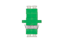 Carica l&#39;immagine nel visualizzatore di Gallery, Adapter LC/APC Duplex Singolo Modo 9/125 Verde con Flange.jpg

