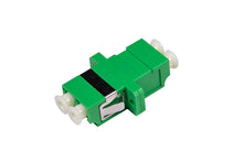 Carica l&#39;immagine nel visualizzatore di Gallery, Adapter LC/APC Duplex Singolo Modo 9/125 Verde con Flange.jpg
