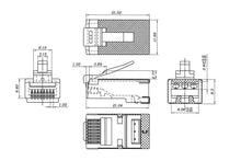 Carica l&#39;immagine nel visualizzatore di Gallery, Connettore RJ45 Cat 6A STP Schermato
