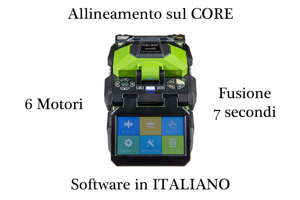 Giuntatrice Fibra Ottica con Allineamento sul Core