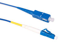 Carica l&#39;immagine nel visualizzatore di Gallery, Patch Cord SC/PC - LC/PC Simplex Singolomodo 9/125 G657 A2 Connettore Blu Guaina LSZH Blu
