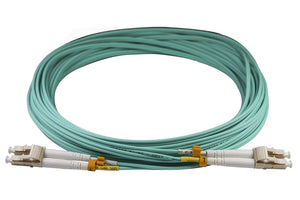 Patch Cord LC/PC - LC/PC Duplex Multimodo 50/125 OM3 Connettore Beige Guaina LSZH Acqua
