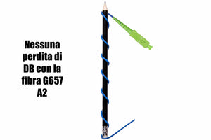 Patch Cord SC/APC - SC/APC Simplex Singolo Modo 9/125 G657-A2 Connettore Verde Guaina LSZH Blu