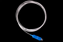 Carica l&#39;immagine nel visualizzatore di Gallery, Pigtail SC/UPC Singolo Modo 9/125 G657-A2 Connettore Blu Guaina LSZH THIGT Bianco 2 Metri
