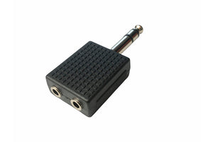 Riduttore 2 prese Jack 3,5 stereo a Jack 6,3 stereo