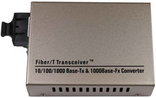 Carica l&#39;immagine nel visualizzatore di Gallery, Media Converter 10/100/1000 SC Duplex 2km Multi Mode Fiber Optic
