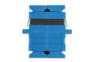 Adapter SC/PC Duplex Singolo Modo 9/125 Blu con Flange