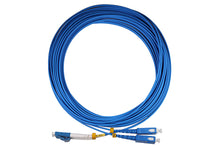 Carica l&#39;immagine nel visualizzatore di Gallery, Patch Cord SC/PC - LC/PC Duplex Singolo Modo 9/125 G657-A2 Connettore Blu Guaina LSZH Blu
